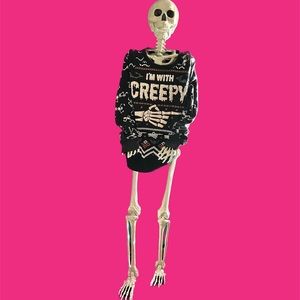 I’m with creepy sweater